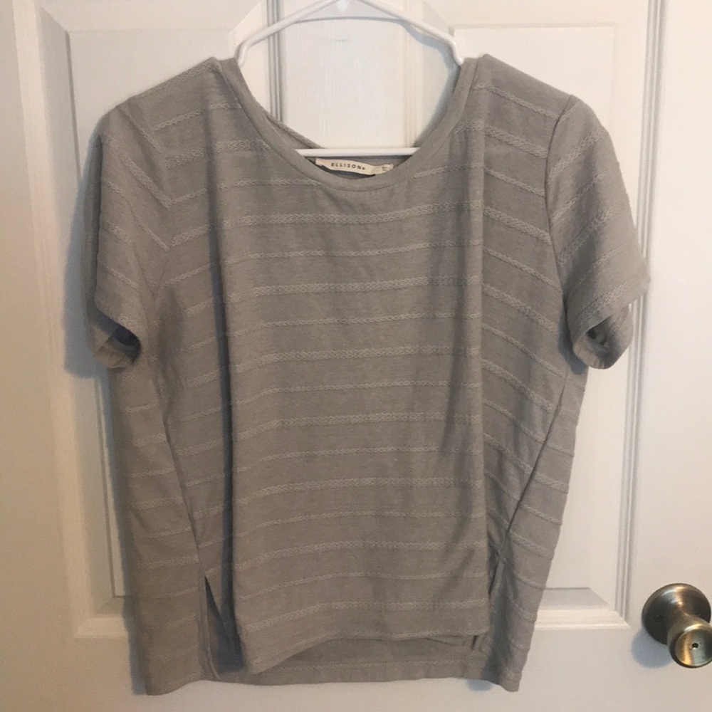 Anthro grey top